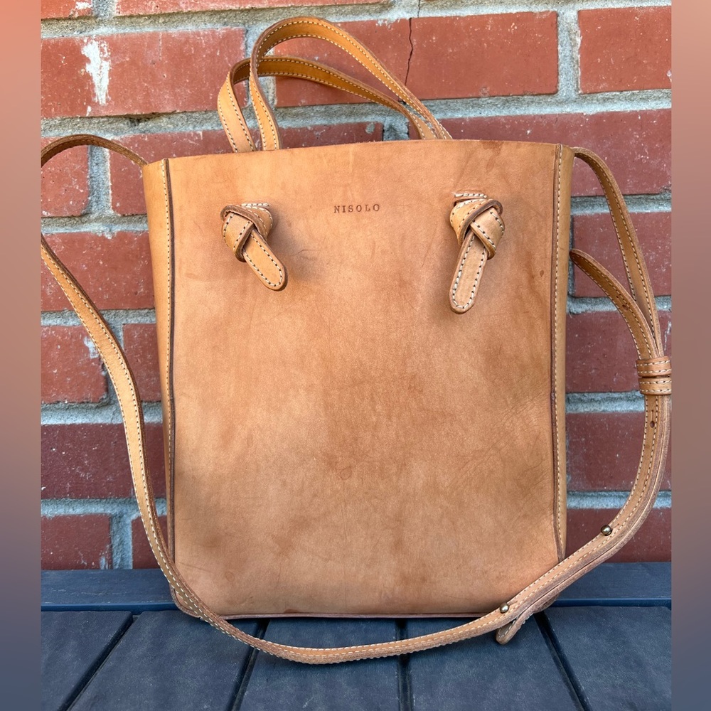 Nisolo Simone convertible shopper - Almond